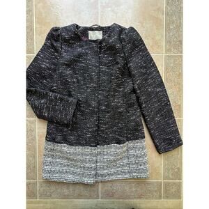 Banana Republic Black -White Tweed Jacket  Women-‎ S New without Tags!